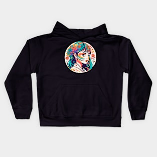 Japanese Anime Abstract girl Kids Hoodie